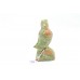 Natural Green orange Jasper gemstone Bird Figure Home Decorative Gift Item
